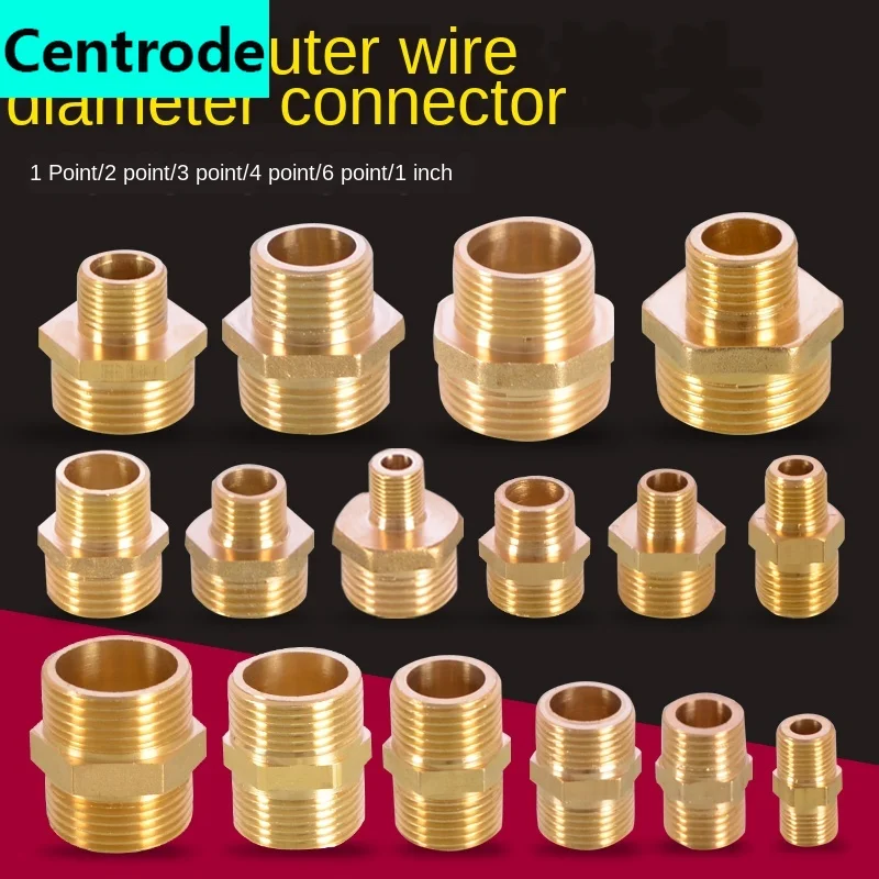 

1/8 IN 1/4 IN 3/8 IN 1/2 IN 3/4IN 1 Inch Thread Outer Wire Teeth Adapter Reducer Double Outer Wire Directly