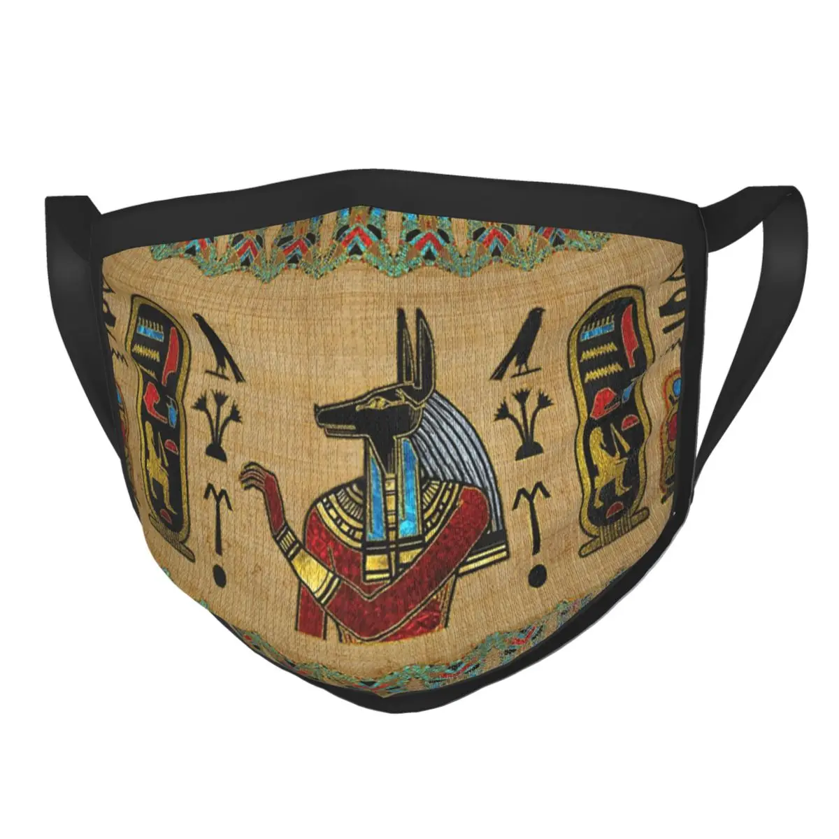 

Egyptian Anubis Reusable Mouth Face Mask Ancient Egypt Myth Anti Haze Dustproof Mask Protection Mask Respirator Mouth Muffle