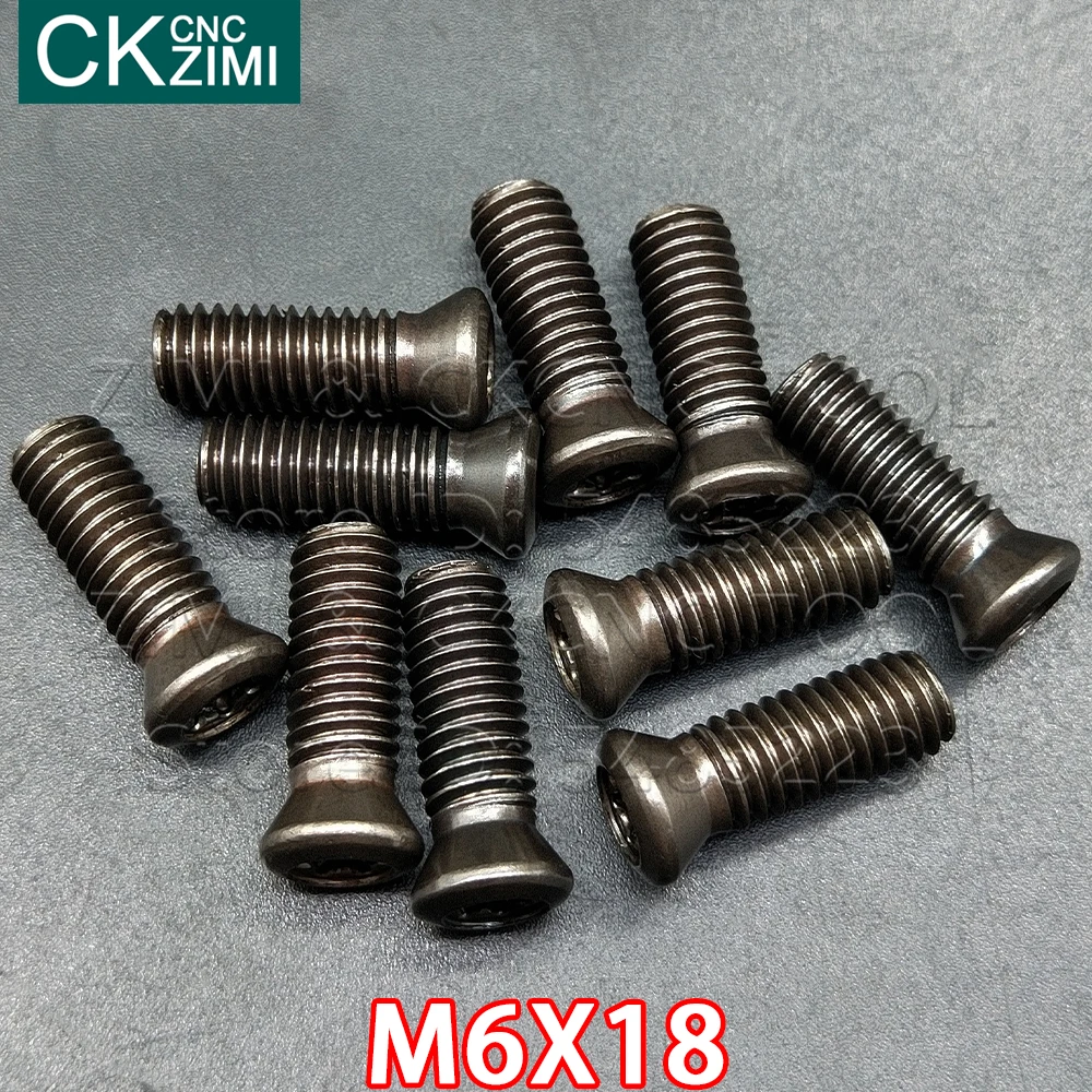 

M6 * 18 мм M6X18 винт с ЧПУ вставной винт Torx для замены карбида вставки токарный станок с ЧПУ инструмент Резак Инструменты держатель аксессуары токарный инструмент