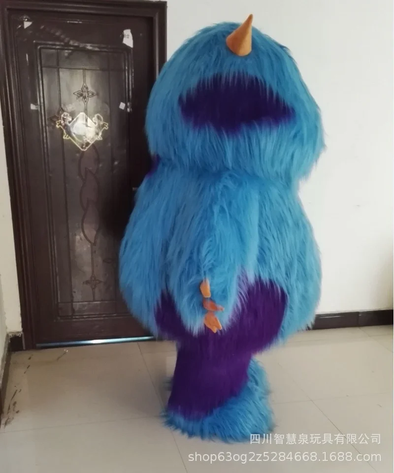 Hairy Monster Mascot Costume Halloween Cosplay Costume High Quality Sponge Filling Full Mascot Cartoon Doll