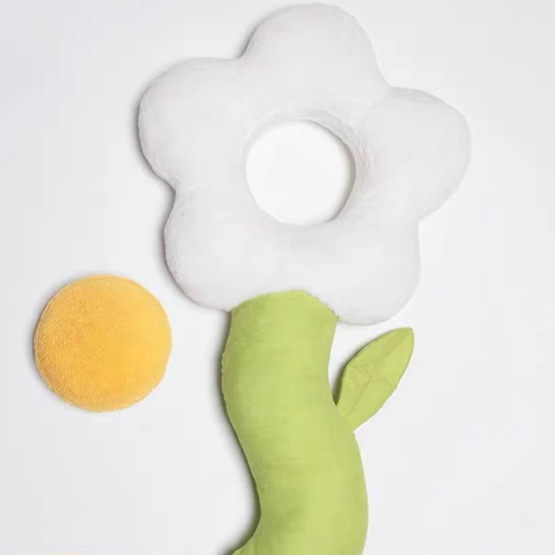 Gevulde Little Daisy Ins Bloem Kussen Girly Room Decor Kussen Erker Witte Bloem Instelling Voor Kids Slaapkamer Seat Kussen