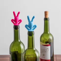 Creative Inverted Man Wine Bottle Stopper Silicone Wine Cork Plug Red Wine Champagne Decoration Corks