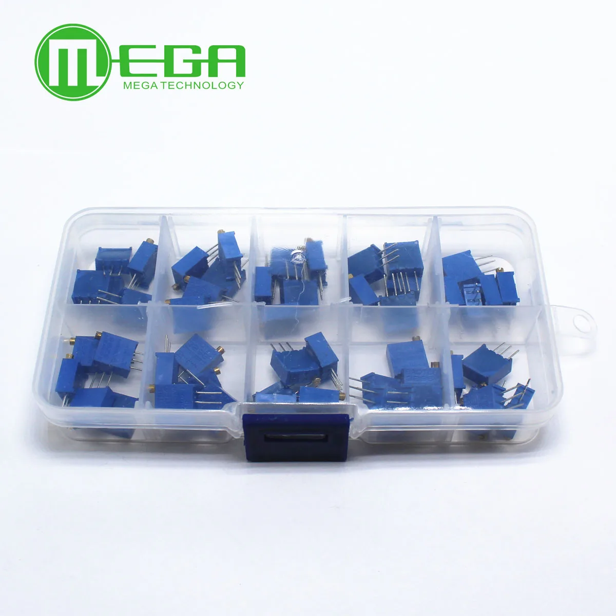 3296W série resistanceohm Trimpot Trimmer Potenciômetro 1K 2K 5K 10K 20K 50K 100K 200K 500K 1M Kit DIY para educação escolar