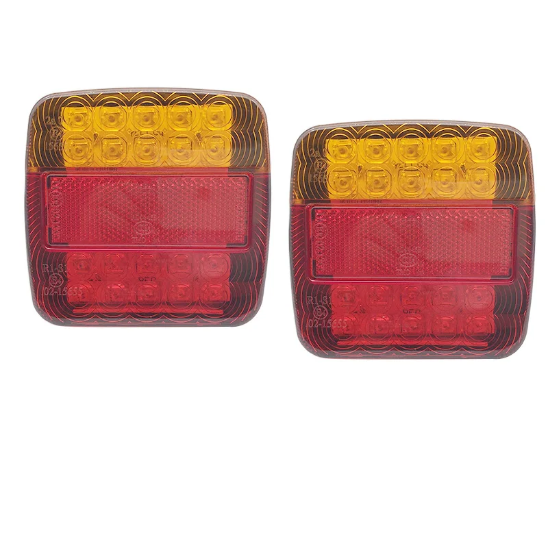 

Truck Trailer Rear Tail Light Indicator Stop Brake Lamp Turn Signal Light Waterproof 12V Trailer Truck Caravan 26 LED Taillights