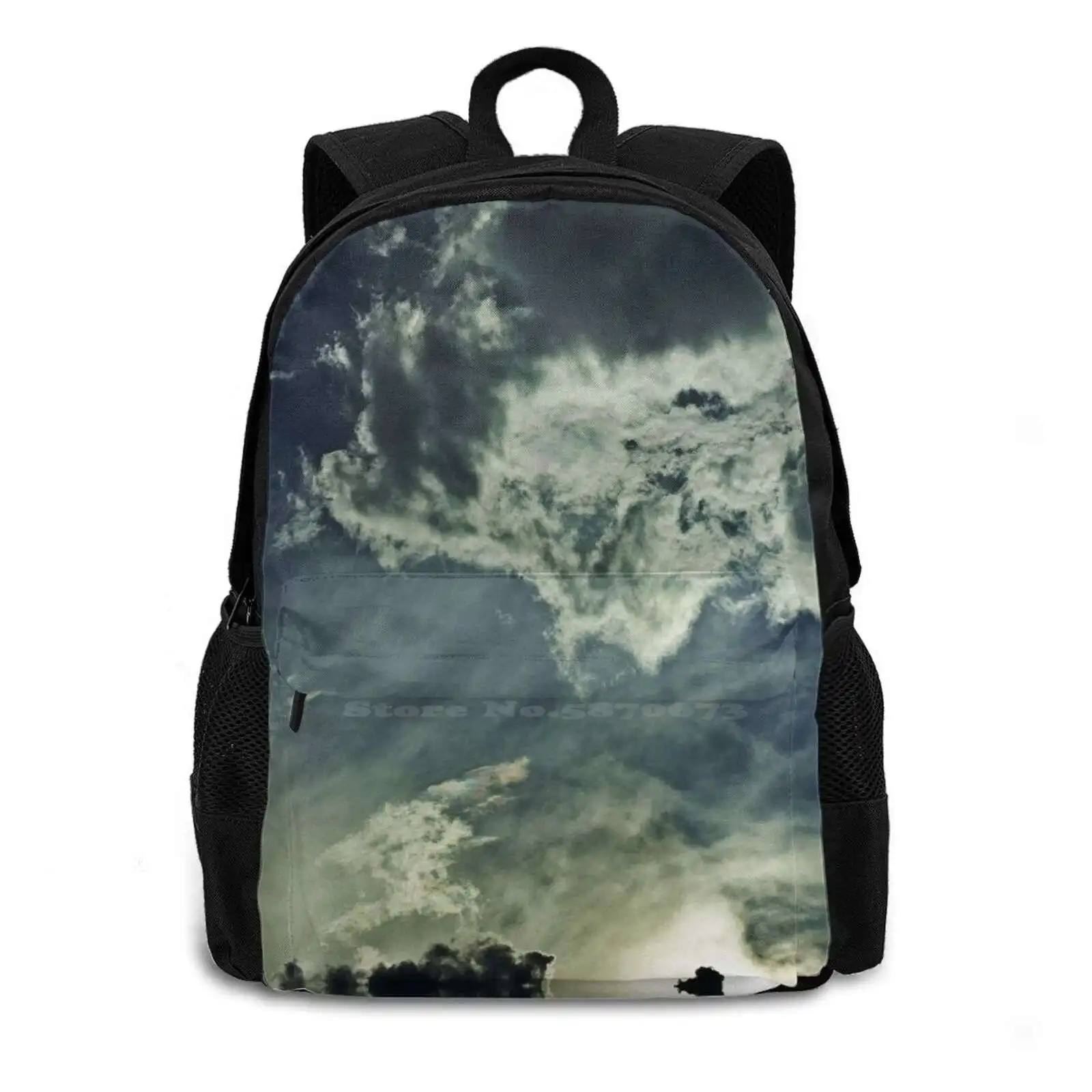 V Hot Sale Schoolbag Backpack Fashion Bags Sky Clouds Weather Nature Sunlight