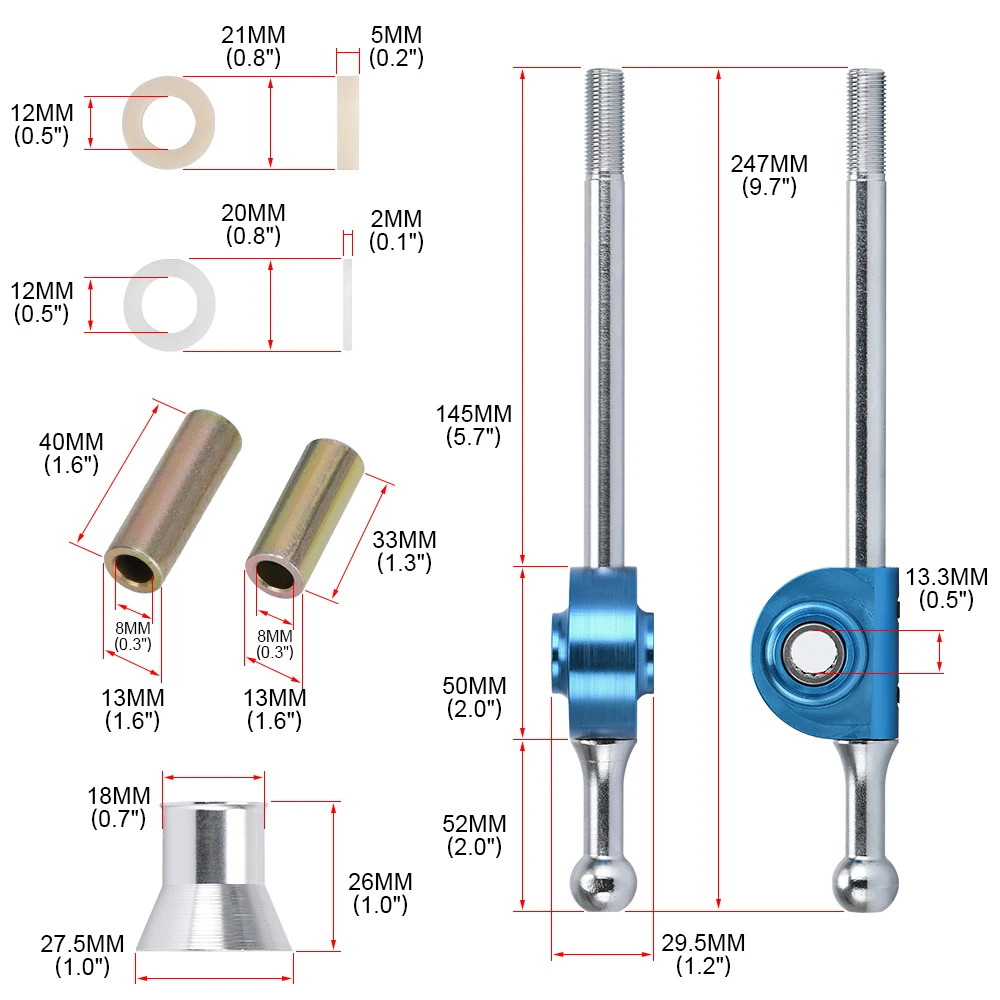 Throw Short Shifter Quick Gear Kit for Subaru Impreza WRX STI 96-03 PQY5350