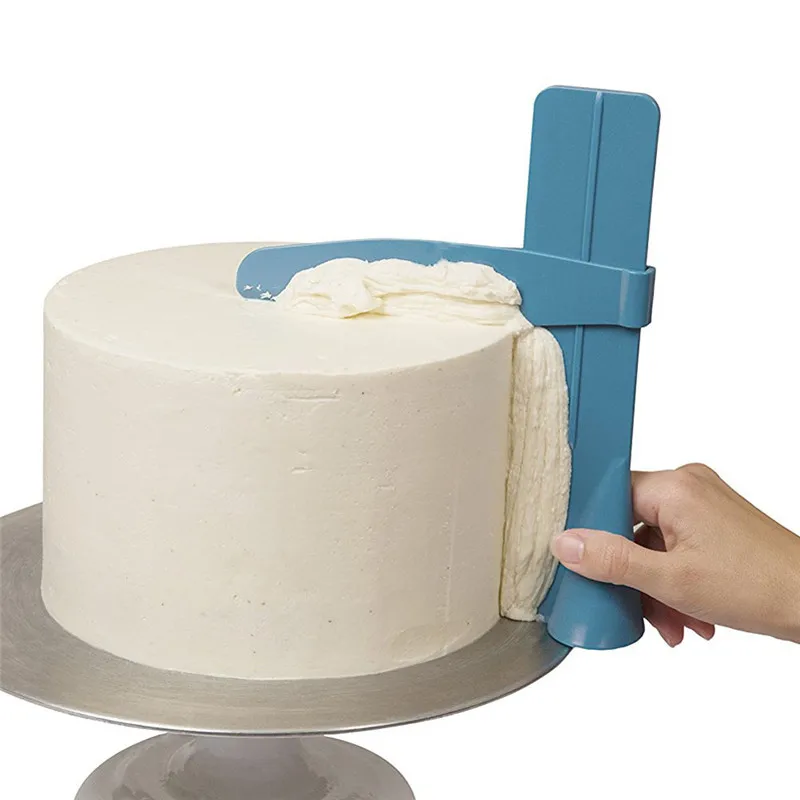 Cake Scraper Adjustable Smoothing Scraper Fondant Spatulas Cake Edge Smoother Cream Decorating Tools Kitchen Baking Tools