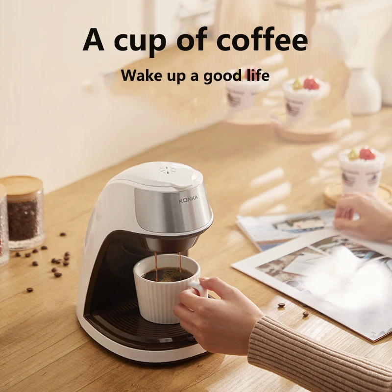 Konka Home Small Portable Coffee Machine Office Tea Brewing Machine Drip Coffee Machine