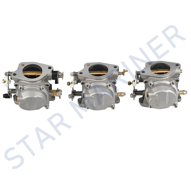 6K5-14301-00 6K5-14301-10 6K5-14301-03 Carburetor Carb Assy 3PCS For Yamaha Outboard Motor 60HP E60 T60 / Parsun T60 Boat Engine