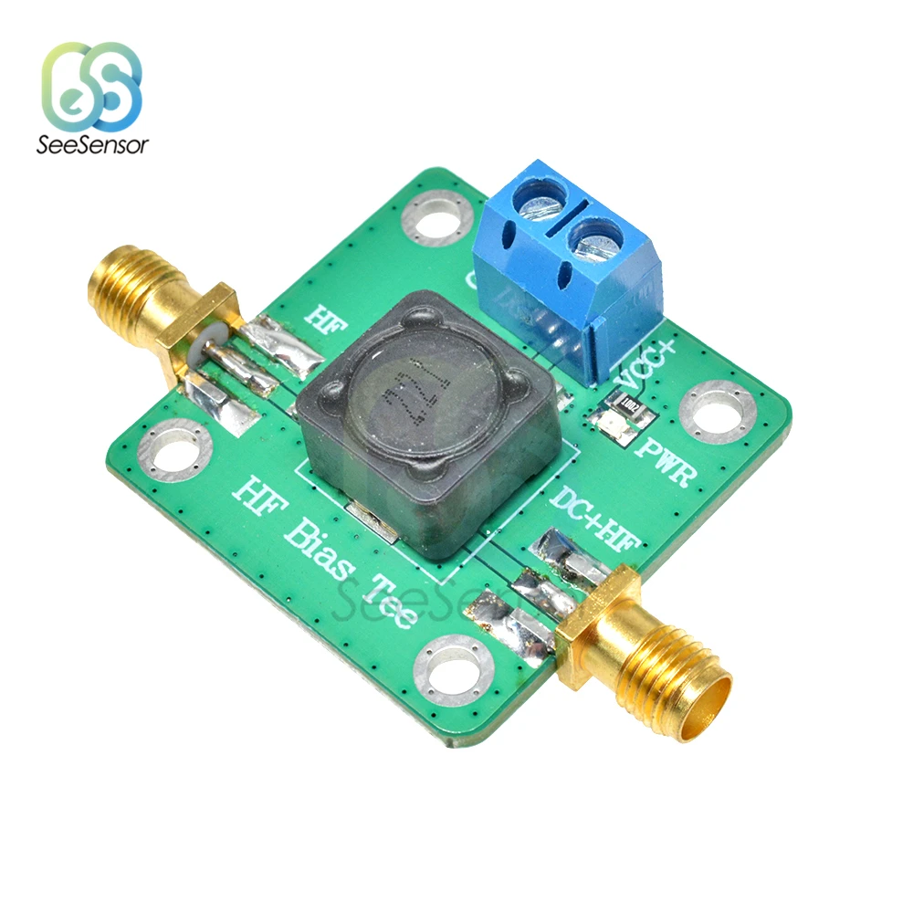 HF Bias Tee 50K-60MHz RF Microwave Dc Feeder for Short Wave RTL SDR LNA HAM Radio Amplifier Antenna