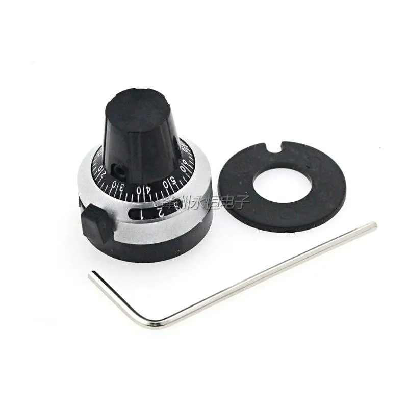 Free shipping 10PCS 4MM hole WXD3 precision scale knob, potentiometer knob, cap, multi-turn potentiometer