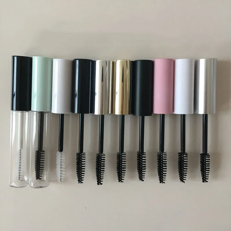 10ml Empty Mascara Tube With 9 Colors Cap Eyelash Vial Liquid Bottle Container Refillable Bottles Makeup Tools Accessories