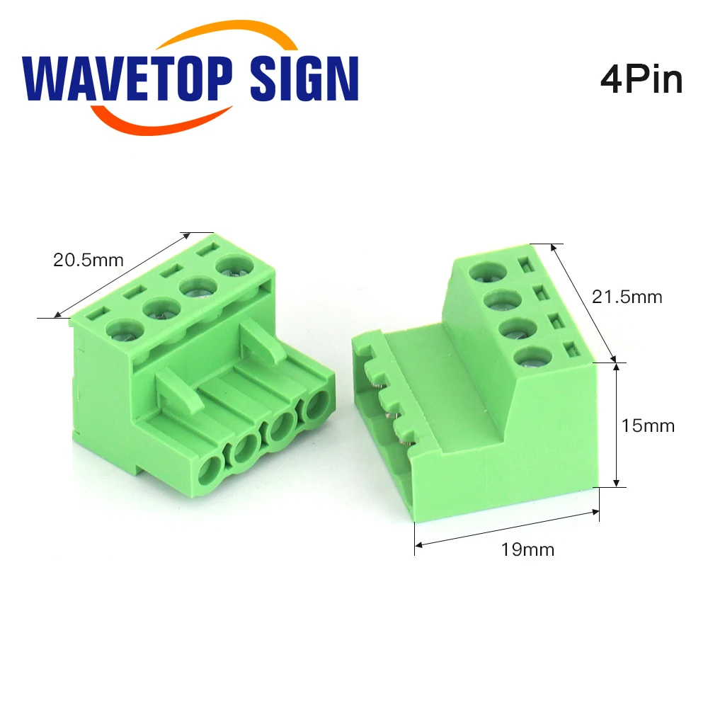 WaveTopSign Pluggable Terminal Blocks Connector Butting Style 2EDGRK-5.08mm 2Pin 4Pin 6Pin Screw Terminals