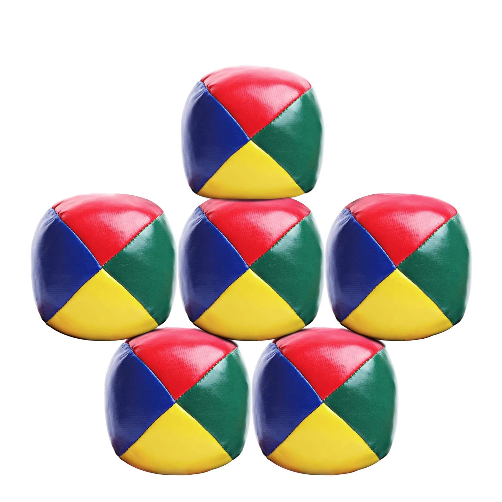 6pcs Clown Professional Juggling Ball Set Smooth Durable Toss Ball Educational Toy Children Sports Soft Stage Performance Adult