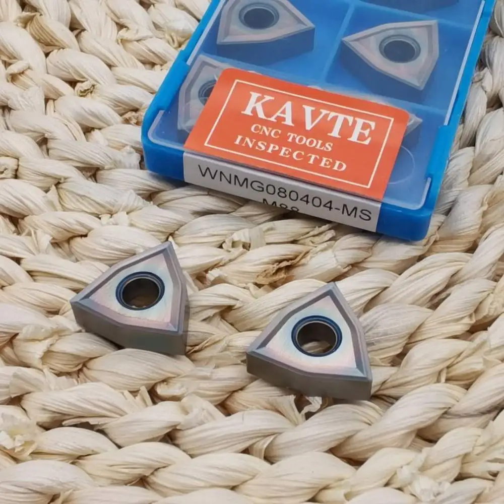 Kavte WNMG080404-MA WNMG080408-MA ms jms外側の円旋盤旋削工具インサート、カラフルなコーティング、のための特別なステンレス鋼