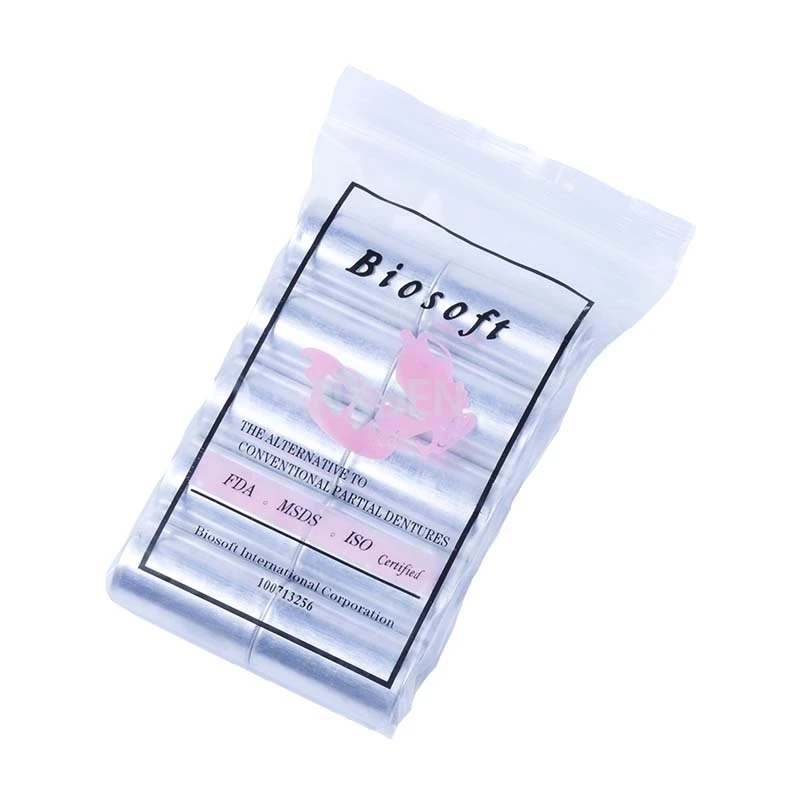 5pcs/10pcs Dental Lab Material Partial Bio Invisible Denture Flexible Acrylic Pink Without Streak for Flexible Partial Denture