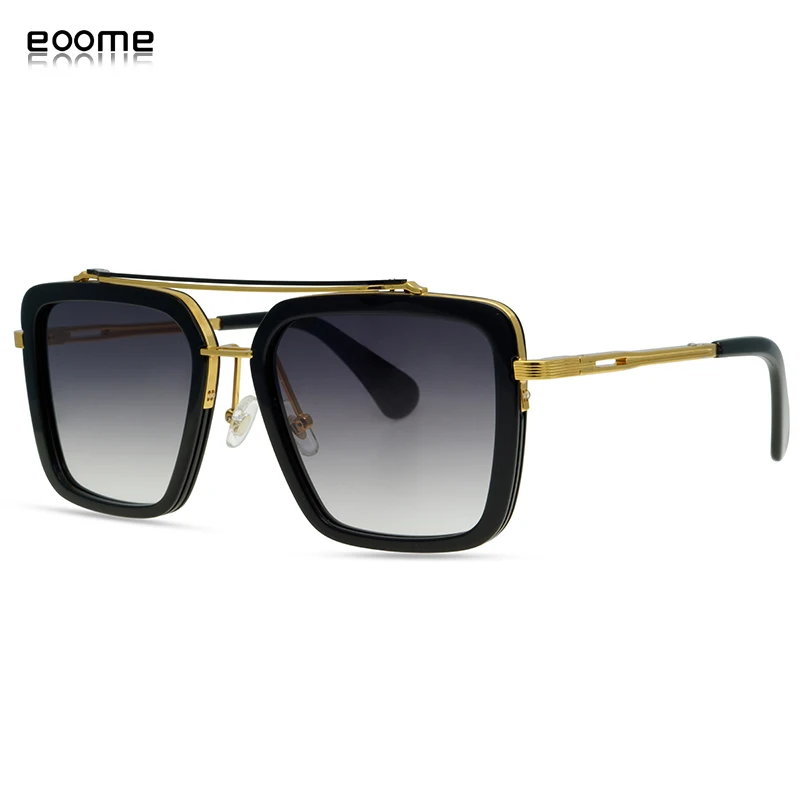 eoome Luxury New Design Mach Seven Top Quality Man Women Square Sunglass High Level Sun Glasses etro Oculos de sol Male UV400