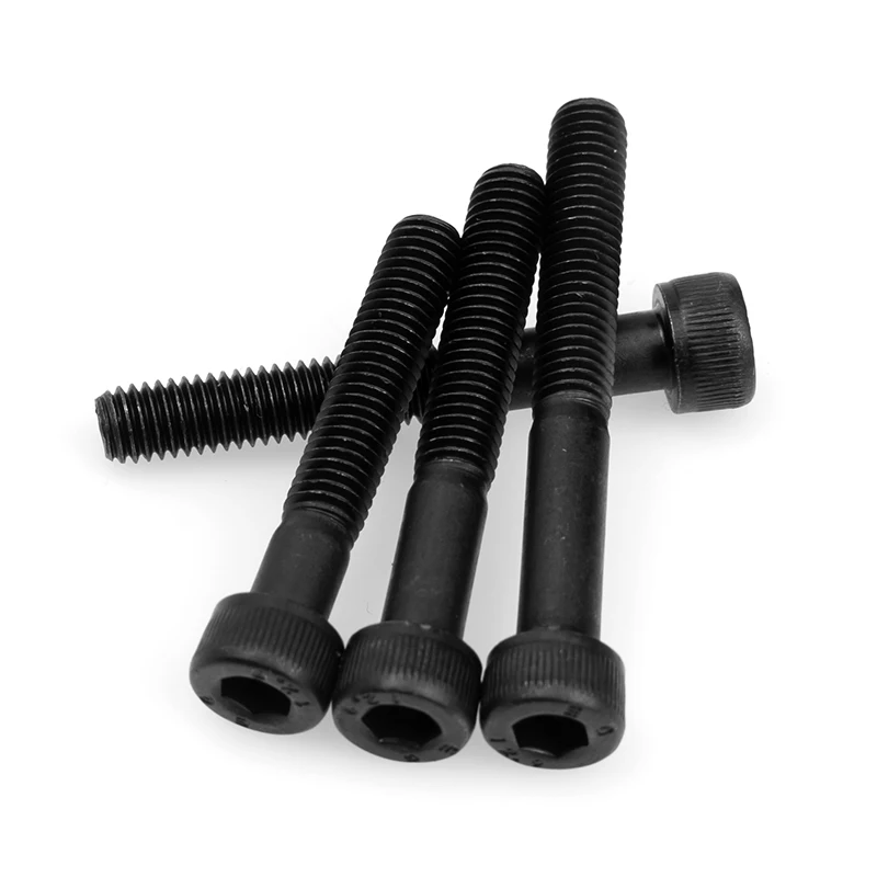 M10 Half Tooth Bolt 12.9 Grade Alloy Steel Black Hexgon Socket Screw 10mm x  45 50 60 260 270 280 290 300mm Balck Extend Bolt