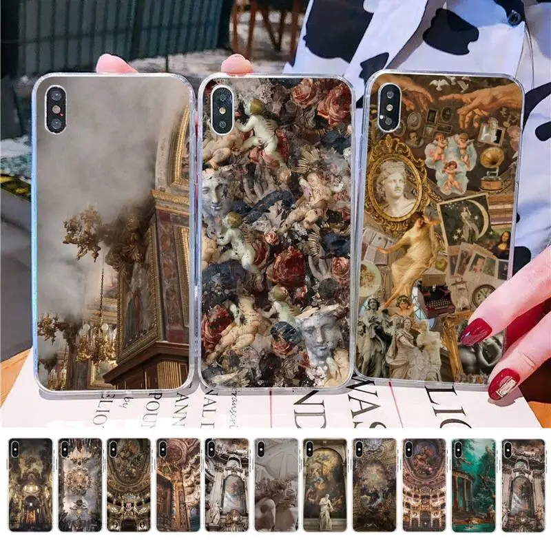 MaiYaCa Palace of versailles The Creation of Adam David Art Phone Case for iPhone 11 12 pro XS MAX 8 7 6 6S Plus X 5S SE 2020 XR