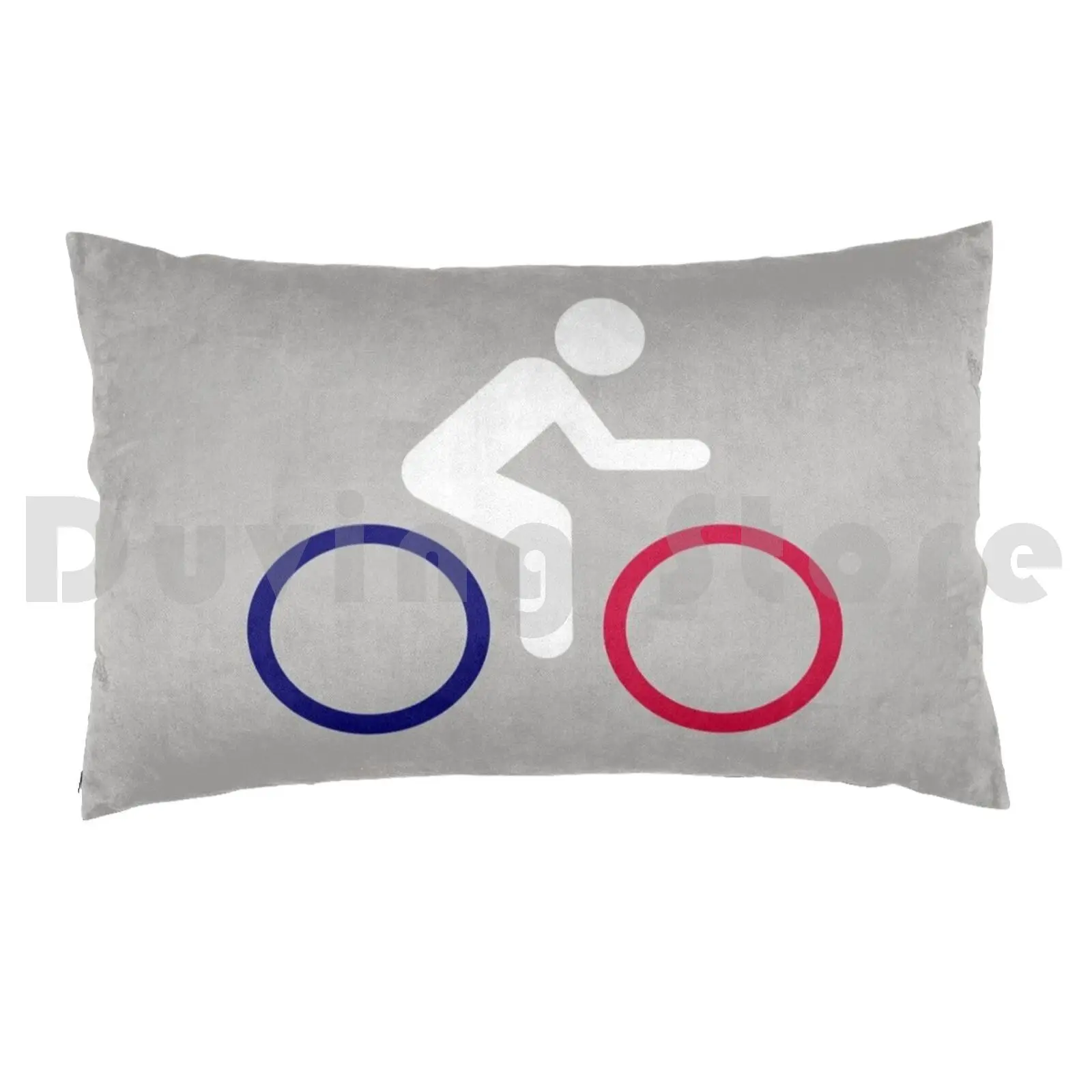 French Flag Bike Pillow Case DIY 50*70 Le Le Cycling Le Le Le Le Bike Le Flag Velo Velo 2017