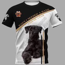 Giant Schnauzer 3D Printed t shirts women for men Summer Casual Tees Short Sleeve T-shirts Funny Short Sleeve Drop Shipping 06