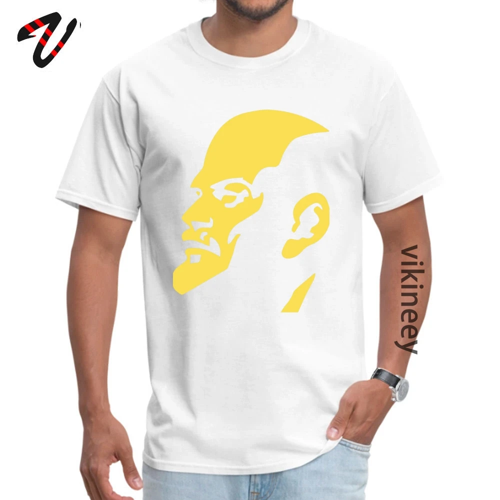 Tees Lenin Communist T Shirt Summer Slim Fit Casual Overlord Sleeve Greece Fabric O-Neck Men Tshirts Casual Wholesale