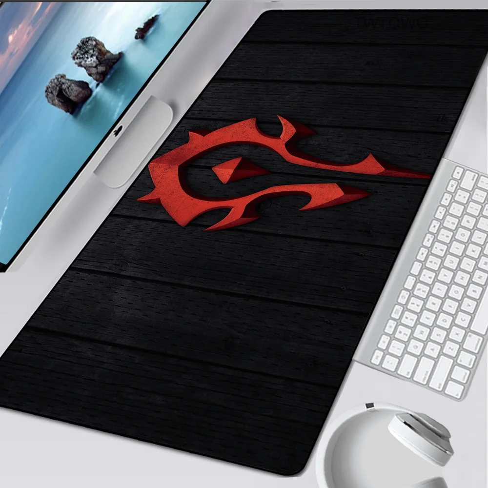 Rubber Wow Gaming Muismat Gamer Grote Xxl Horde Alliance Computer Mousepad Rubber Vergrendeling Rand Bureau Matten Voor Wereld Van warcraft