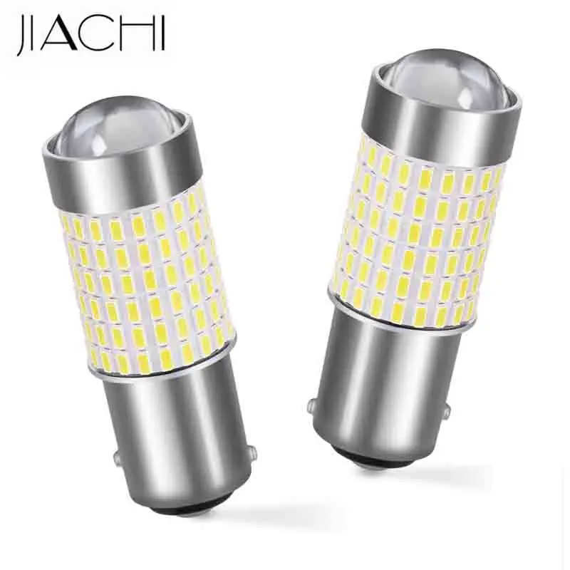 

JIACHI Factory 100PCS Auto Car Part Xenon Led 1157 P21/5w Bulb Lamp BAY15D BAZ15D Brake Light White 6500K 12-24V 3014Chip 144SMD