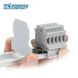 1Pc ATP-UK For Universal UK Screw Series Group Separation L57.5/H47/W1.5 Din Rail Terminal Block Accessories Partition Plate