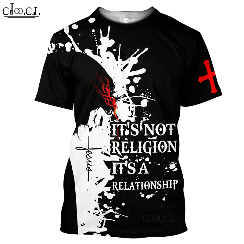 CLOOCL Newest Popular God Religion Christ Jesus 3D Print T Shirt Streetwear Men Women Fashion T-shirt Harajuku Top Drop Shipping