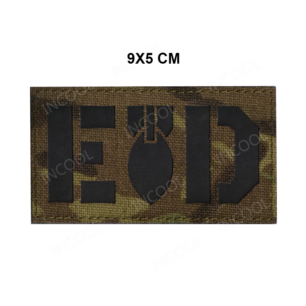 EOD Infrared Reflective IR Embroidered Patches US Patches Appliques Embroidery Patch For Clothing Backpack Cap