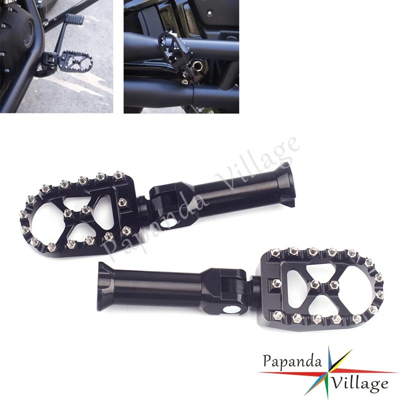 

Passenger Footrest Foot Peg w/Mount Clevis Bracket Vintage Foot Pedal for Harley Softail Slim FLSL FXBR Street Bob FXBB FL 18-20