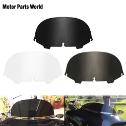 Motorcycle 8'' Wave Windshield Fairing Case Windshield Fairing Windscreen Cover For Harley Touring Electra Street Glide 1996-13
