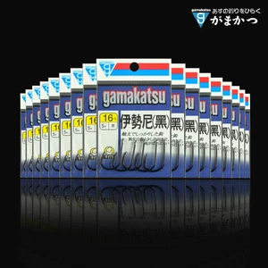 Gamakatsu iSeama barbed hooks, black carbon steel black fishing hooks, carp fishing hook with ultra sharp points, fishing 1 #-16 # 8 Main Sales Anzol Gamakatsu - №7