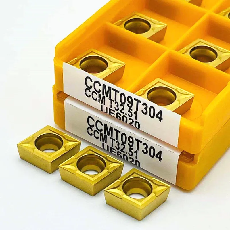 Твердосплавная пластина CCMT09T304 CCMT09T308 VP15TF UE6020 US735 CCMT060204, токарный инструмент для металла, Концевая фреза CCMT 09T308, инструмент для ЧПУ