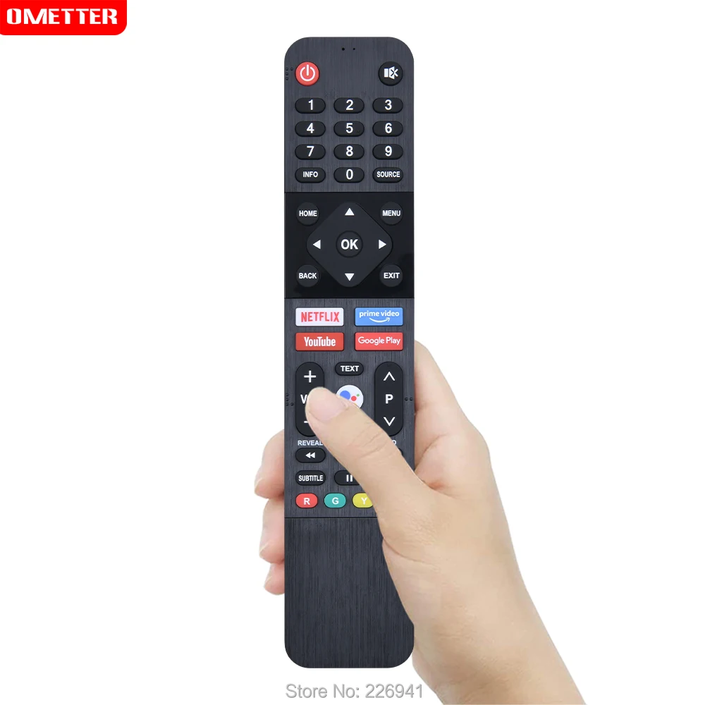 New Voice Android Remote Control for Skyworth for Panasonic for Toshiba for Kogan for Sansui Prime Series  for Tesla