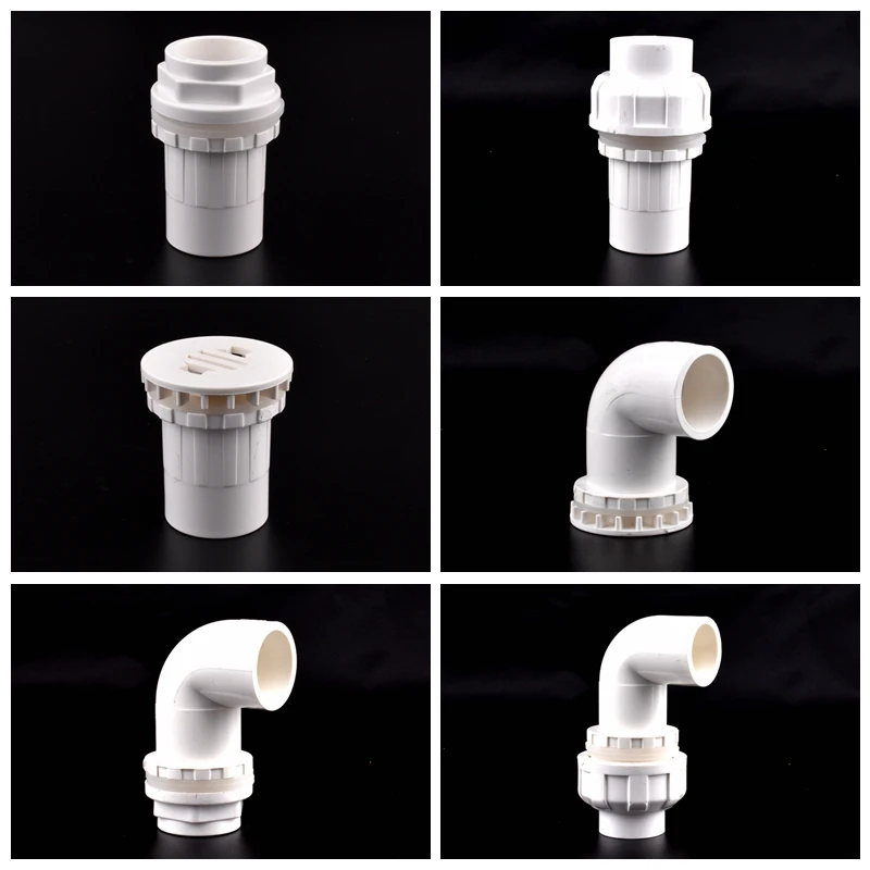 

1pc 20~50mm PVC Pipe Connectors Aquarium Fish Tank Water Supply Tube Accessory Garden Watering Irrigation Drainage Joint Elbow