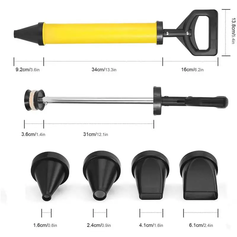 Imagem -04 - Pistola de Calafetagem Bomba de Rejunte Argamassa Aplicador Ferramentas de Enchimento com Bicos Alta Qualidade