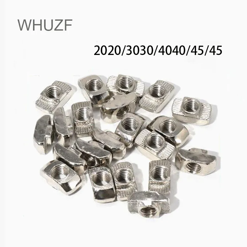 M3 M4 M5 M6 M8 Hammer Head t Nut Drop in Fasten Connector Slide Nut for EU 2020 3030 4040 4545 Aluminum Profile