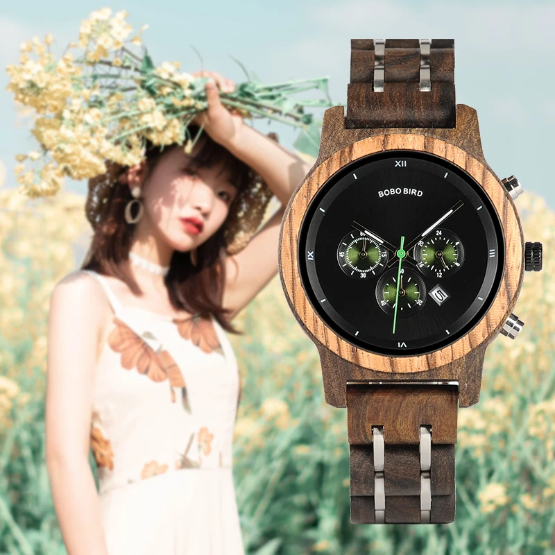 

Watch Women BOBO BIRD Top Luxury Brand Date Display Quartz Wristwatches Lady Waterproof Timepiece Clock Great Gift Box relogio