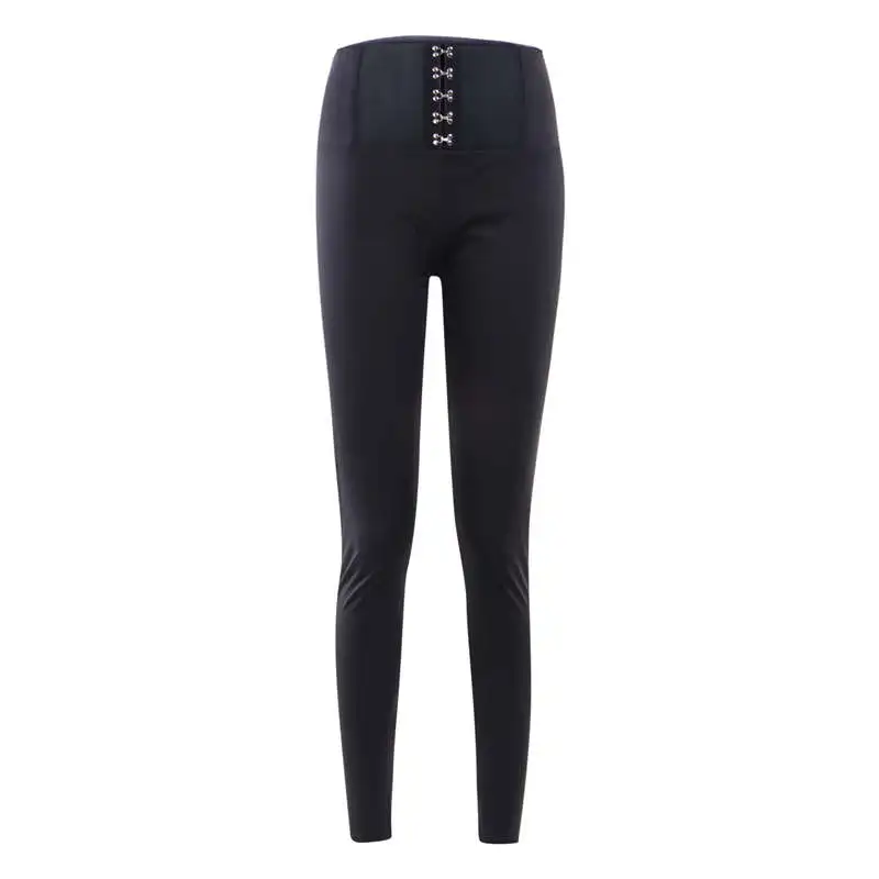 

Autumn Fashion Womens High Waisted Skinny Pencil Pants Black Slim Women Trousers