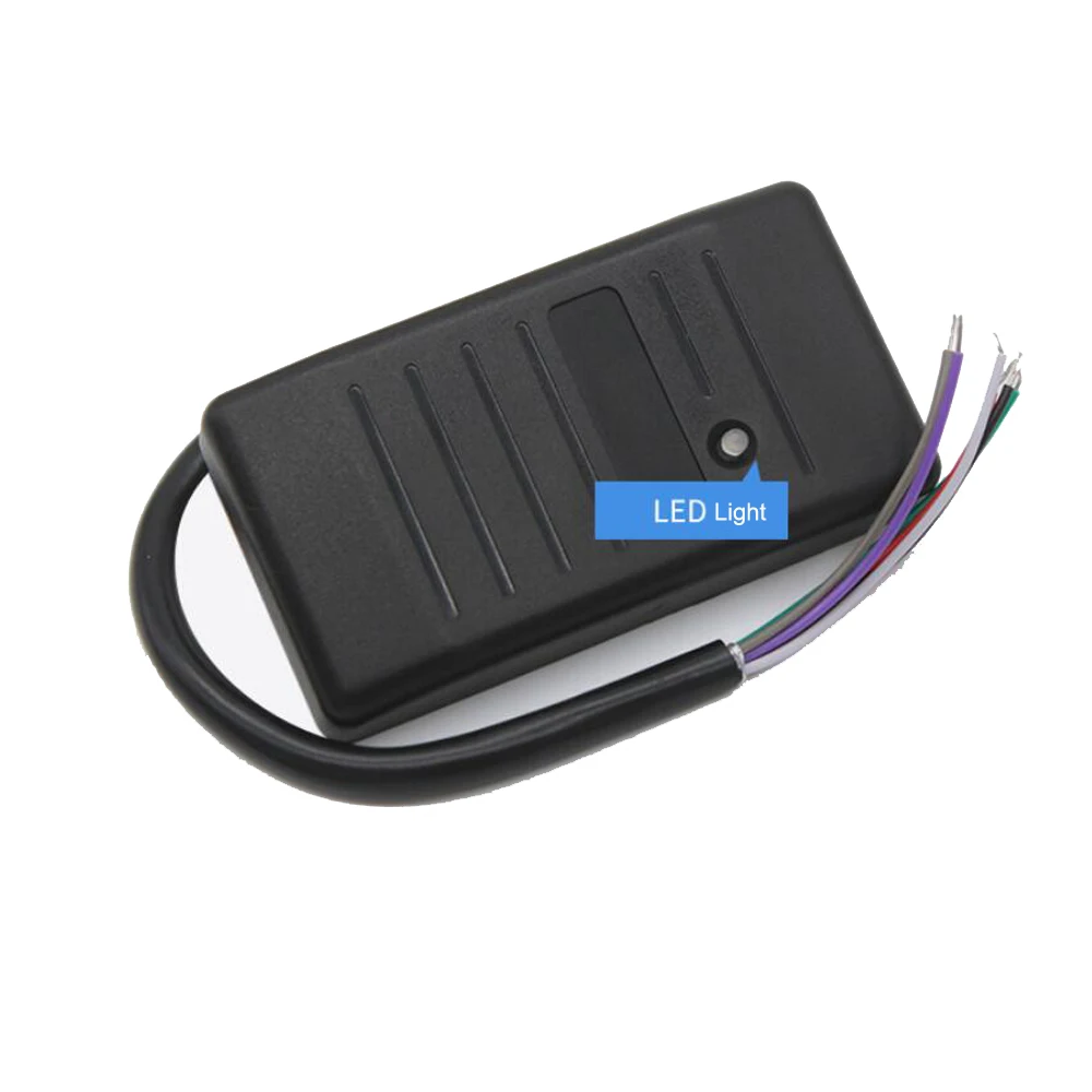 Waterproof 125khz RFID Card Reader Wiegand 26 34 Card Reader LED Indicators RFID EM ID Card Access Control Reader for HID card