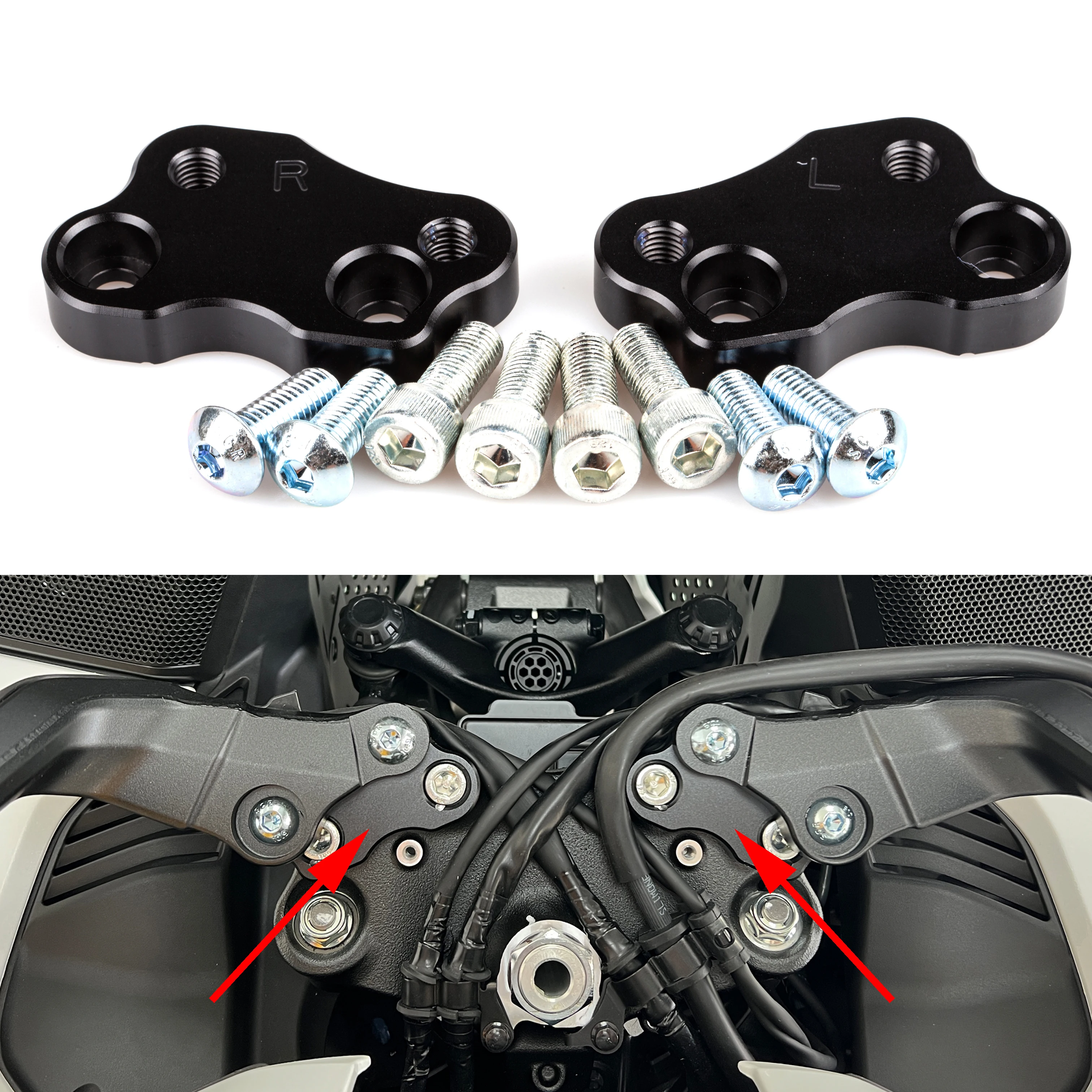 

Handlebar Riser Heightening Gasket Adjustable For Honda Gold Wing 1800 GL1800 GL1800B F6B 2018-2023 Motorcycle