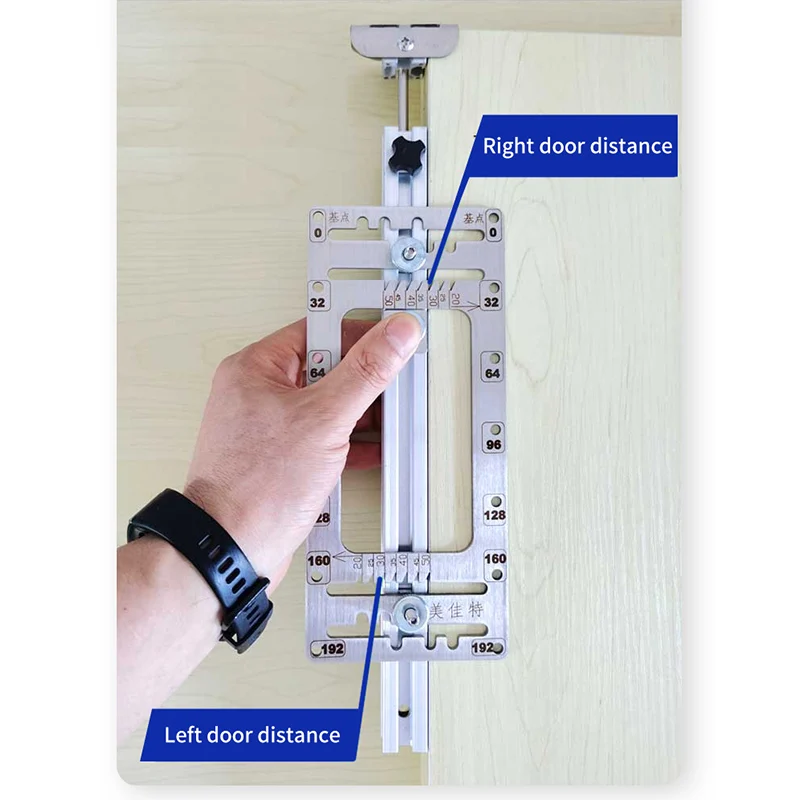 Holzbearbeitung Werkzeuge Punch Locator Griff installation Arbeit Mit Skala Für Perforierte Hilfs Bord Hand Werkzeuge