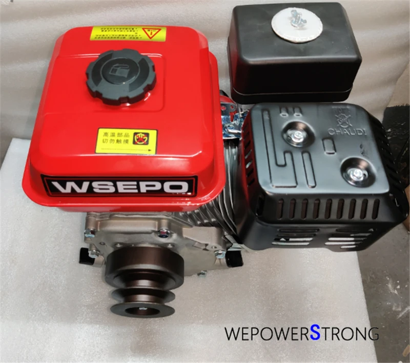 Chongqing Quality! WPS170F 212CC 7HP 04 Stroke Air Cool Small Gas Engine with Double-Groove Clutch Used for Multi-Purpose