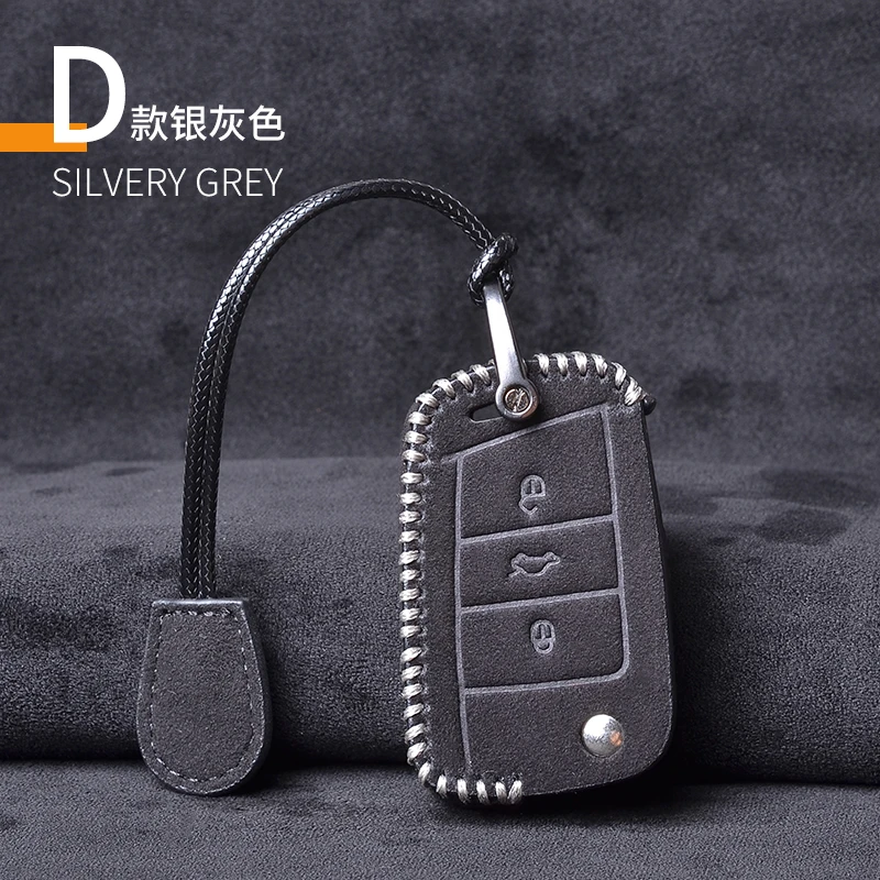 Car Key Case Cover For Volkswagen VW Polo Golf 7 MK7 Tiguan passat For Skoda Octavia Kodiaq Karoq For Seat Ateca Leon Key Bag