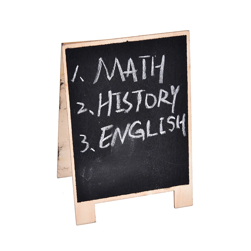 1 Mini Gỗ Bảng Viết Phấn Bảng Đen Thông Điệp Bảng Số Cưới Trang Trí Tiệc