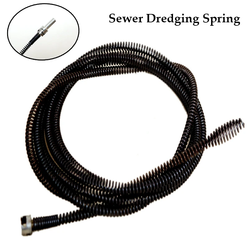 10MMx1M/2M Drain Dredging Spring Sink Cleaner Sewer Dredging Tool Kitchen Drain Snake Spring Pipe Dredging Tool Dropshipping