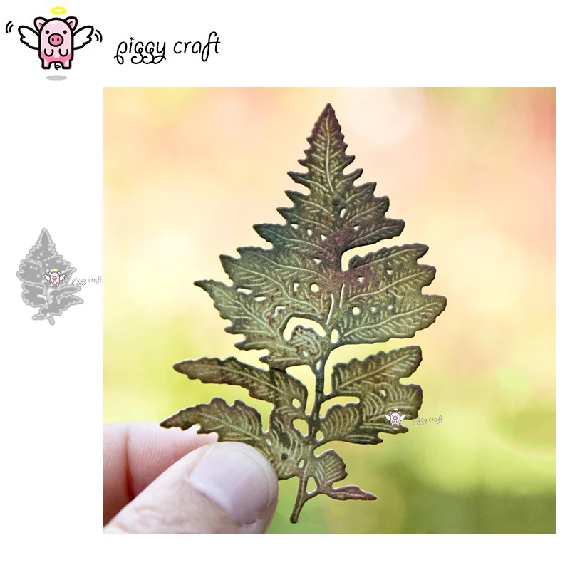 Piggy Craft metal cutting dies cut die mold Leaf decoration Scrapbook paper craft knife mould blade punch stencils dies