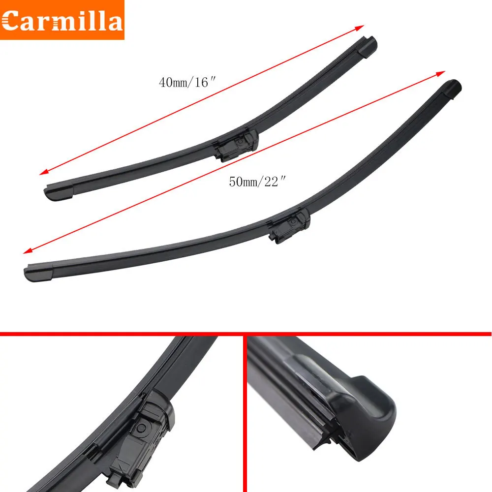 Carmilla Car Wiper Front Wiper Blades for Ford Ecosport 2018 2019 2020 Windshield Windscreen Front Window Wiper Blade